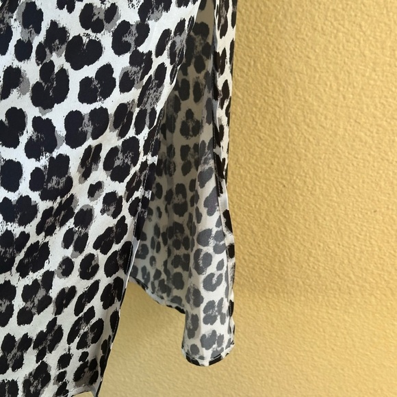 Caroline Constas Silk Blend Animal Print Midi Skirt With Side Slits Small EUC! - Picture 10 of 13